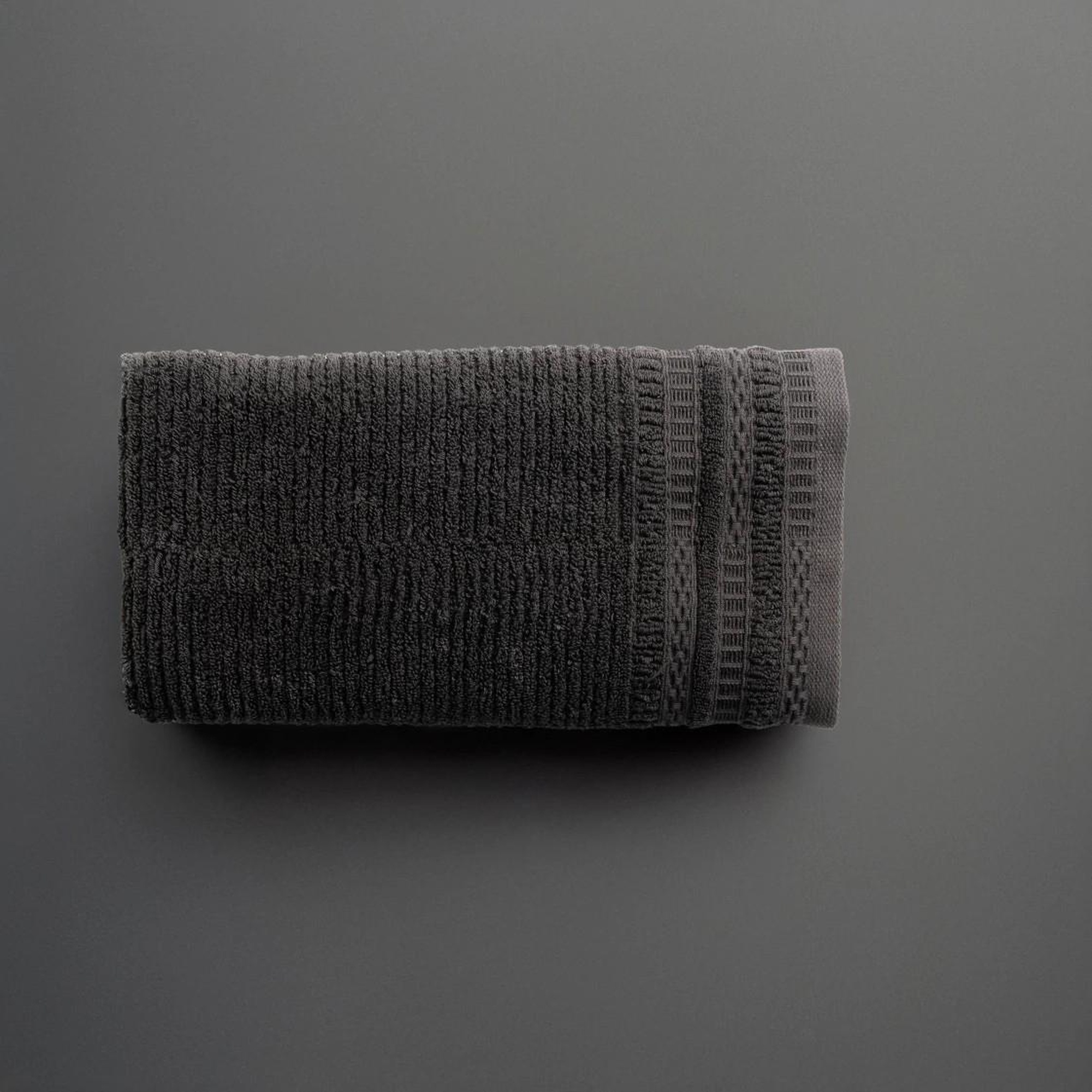 Qua Home Mauve Pima Pamuk Saç Havlusu Antrasit 50x90 cm