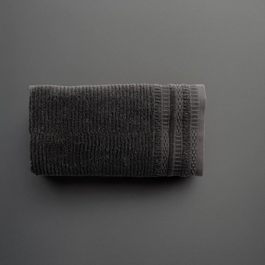  Qua Home Mauve Pima Pamuk Saç Havlusu Antrasit 50x90 cm