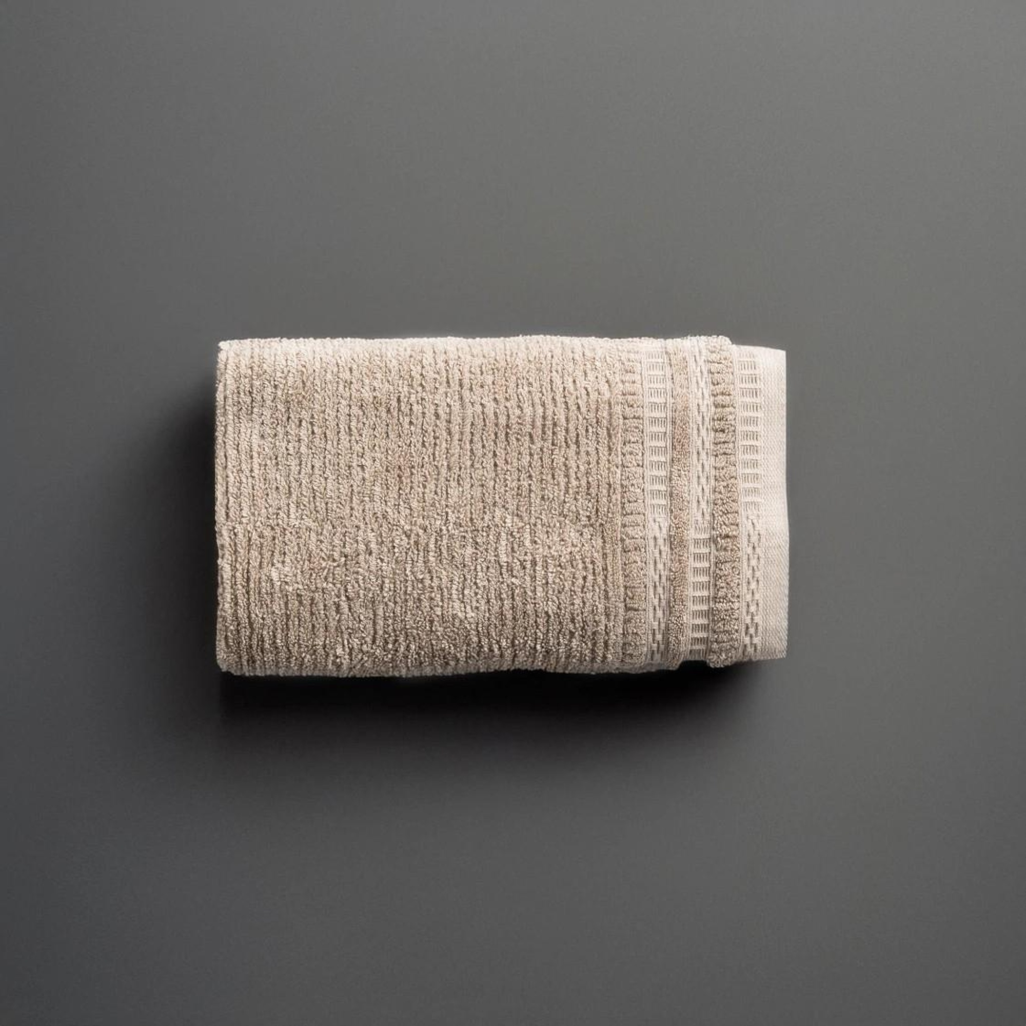 Qua Home Mauve Pima Pamuk Saç Havlusu Kahverengi 50x90 cm