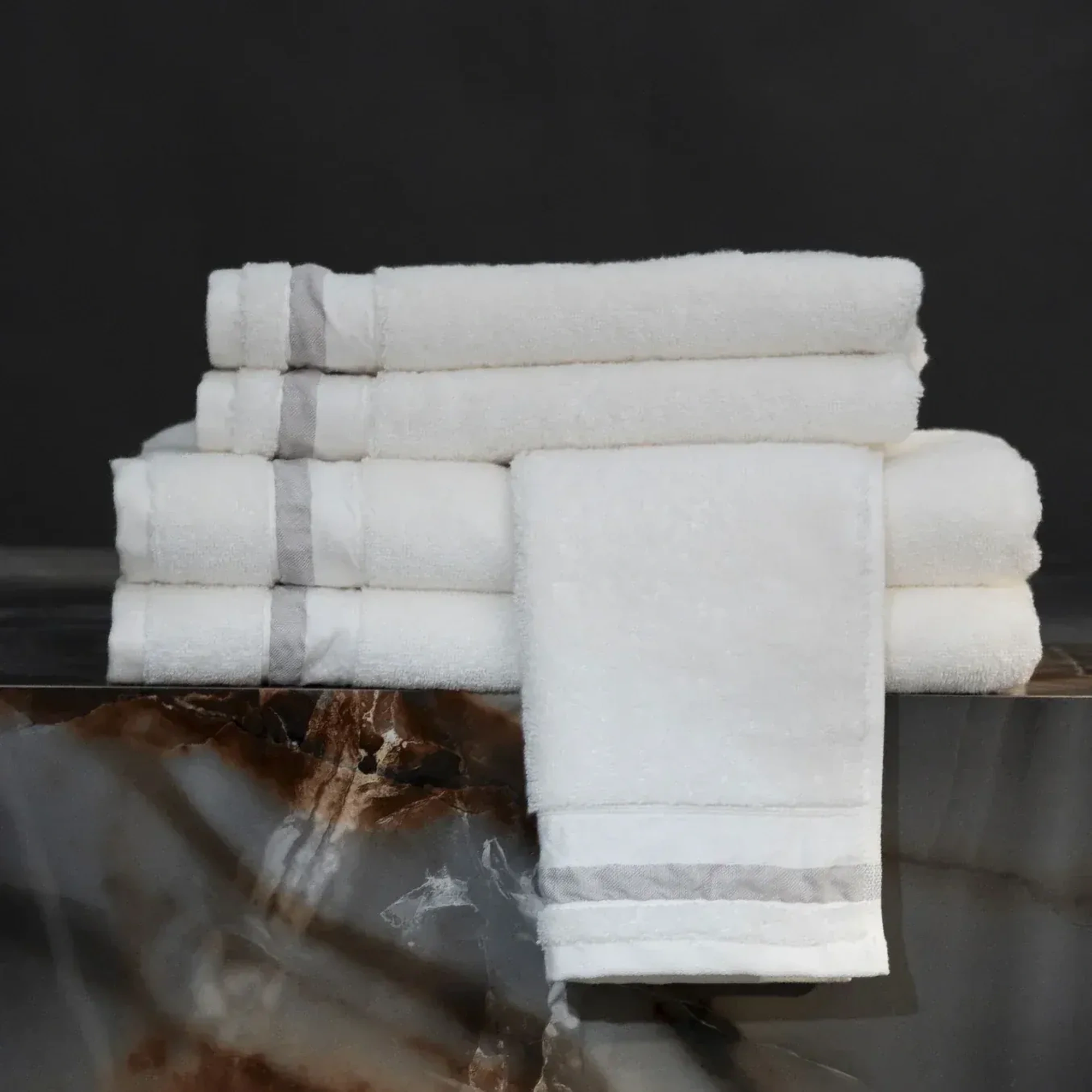 Qua Home Chamelion Pima Pamuk El Havlusu Beyaz 30x50 cm