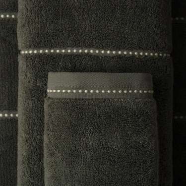  Qua Home Copper Penye Pamuk El Havlusu Antrasit 30x50 cm