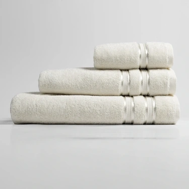  Qua Home Olite Penye Pamuk El Havlusu Ekru 30x50 cm