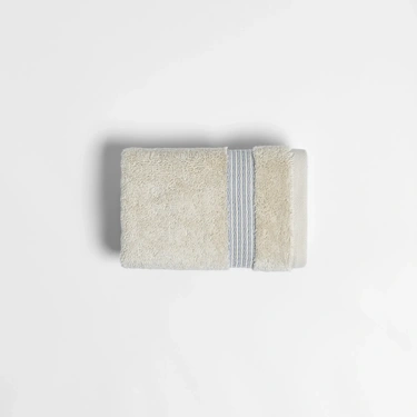  Qua Home Violette Penye Pamuk El Havlusu Beyaz Bej 30x50 cm