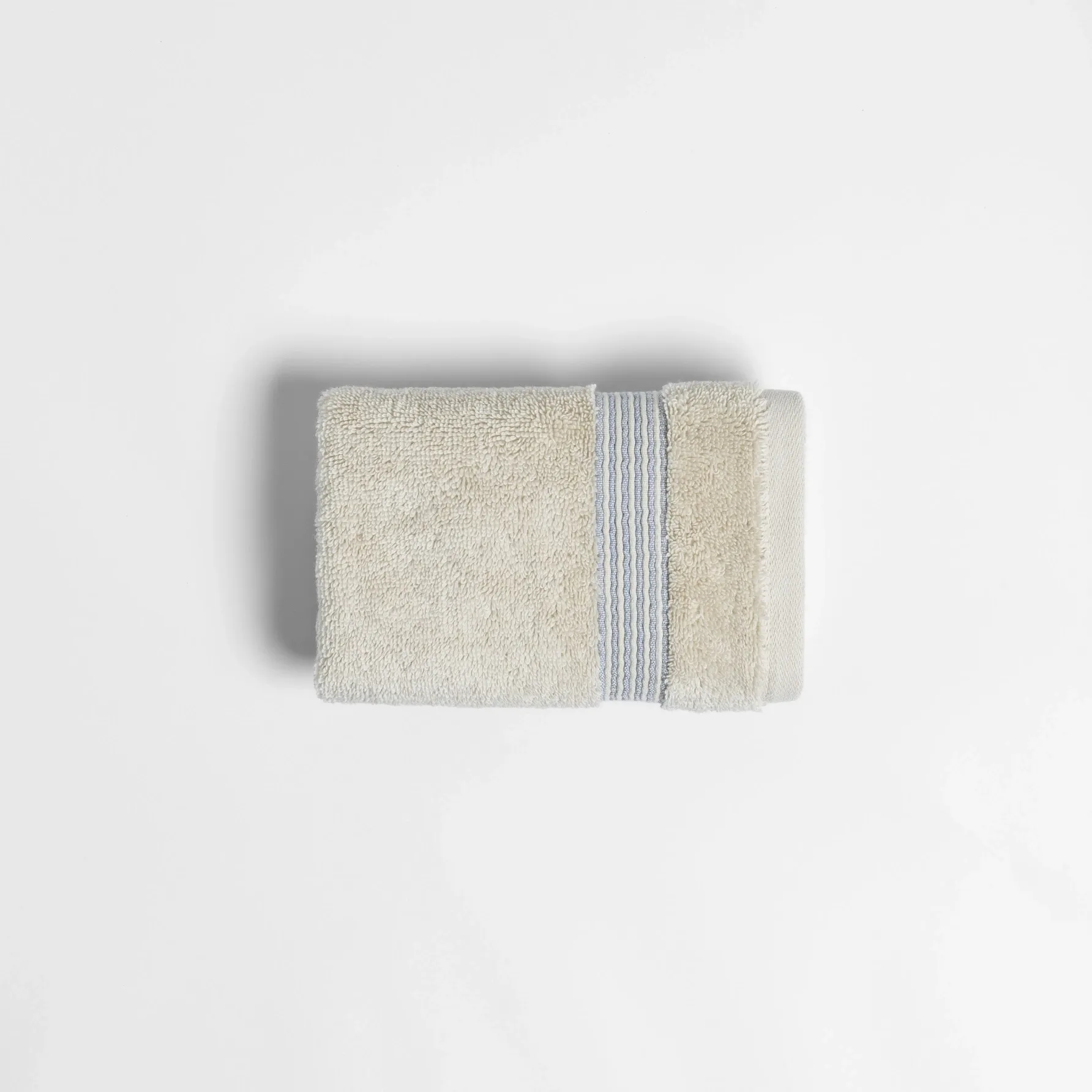  Qua Home Violette Penye Pamuk El Havlusu Beyaz Bej 30x50 cm