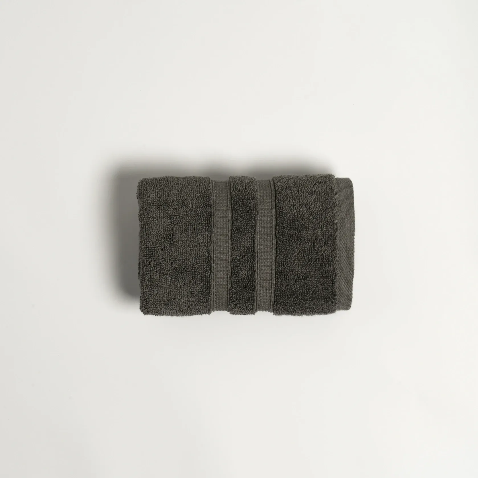  Qua Home Narciso Penye Pamuk El Havlusu Antrasit 30x50 cm