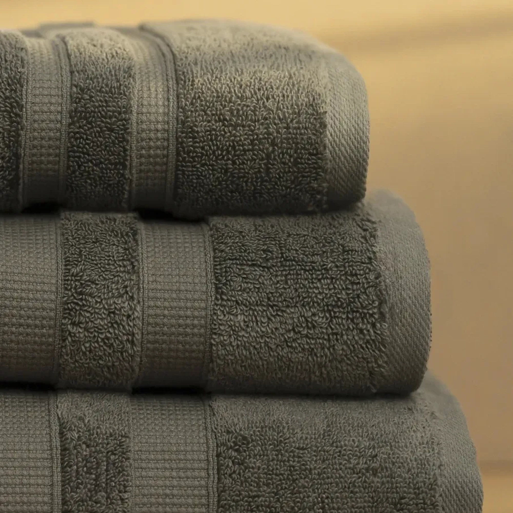 Qua Home Narciso Penye Pamuk El Havlusu Antrasit 30x50 cm