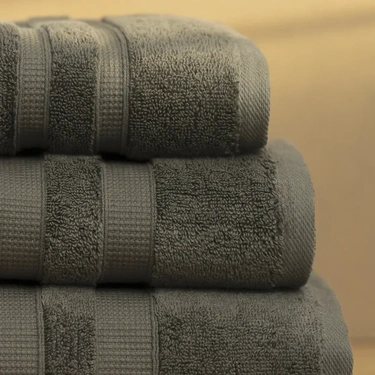  Qua Home Narciso Penye Pamuk El Havlusu Antrasit 30x50 cm