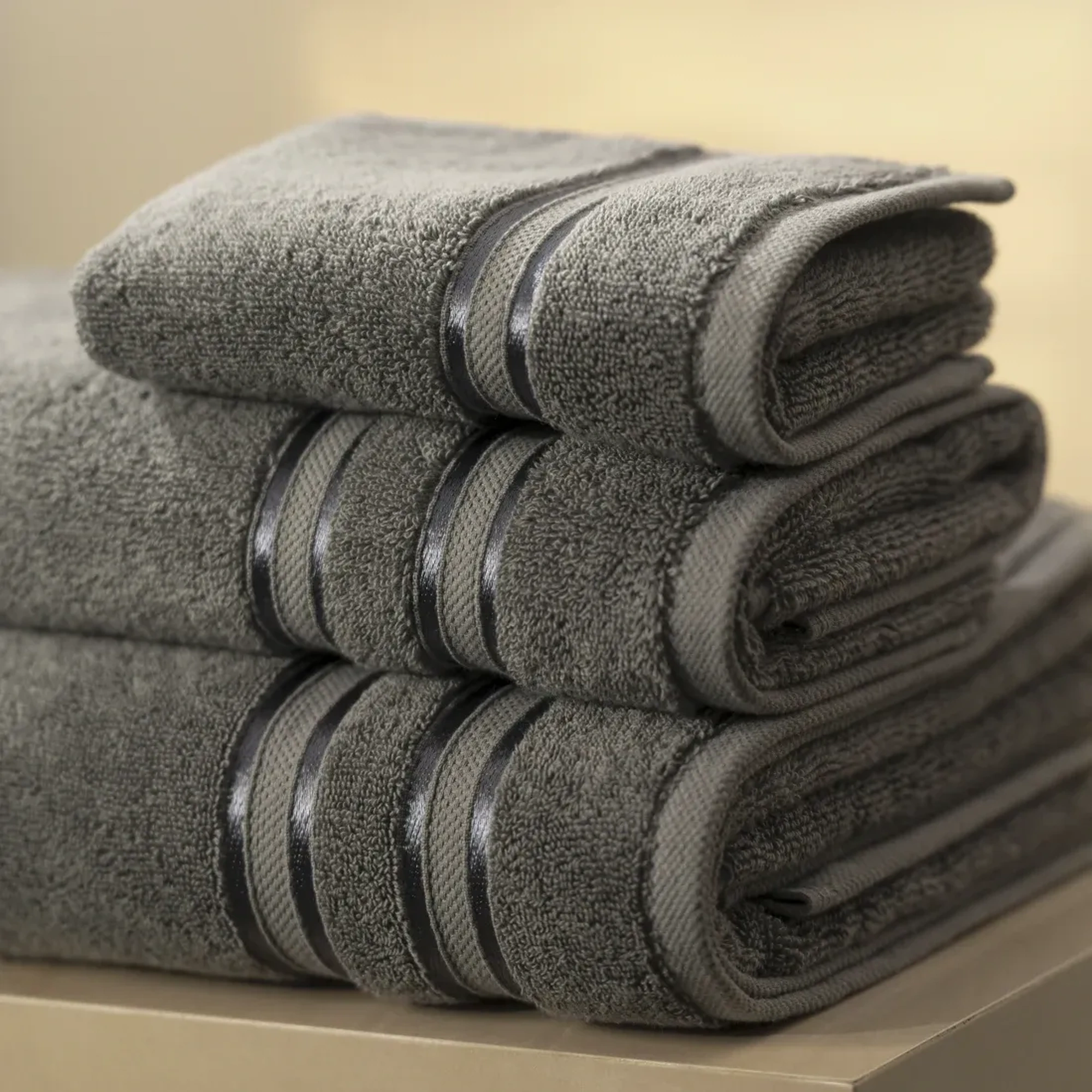 Qua Home Olite Penye Pamuk El Havlusu Gri 30x50 cm