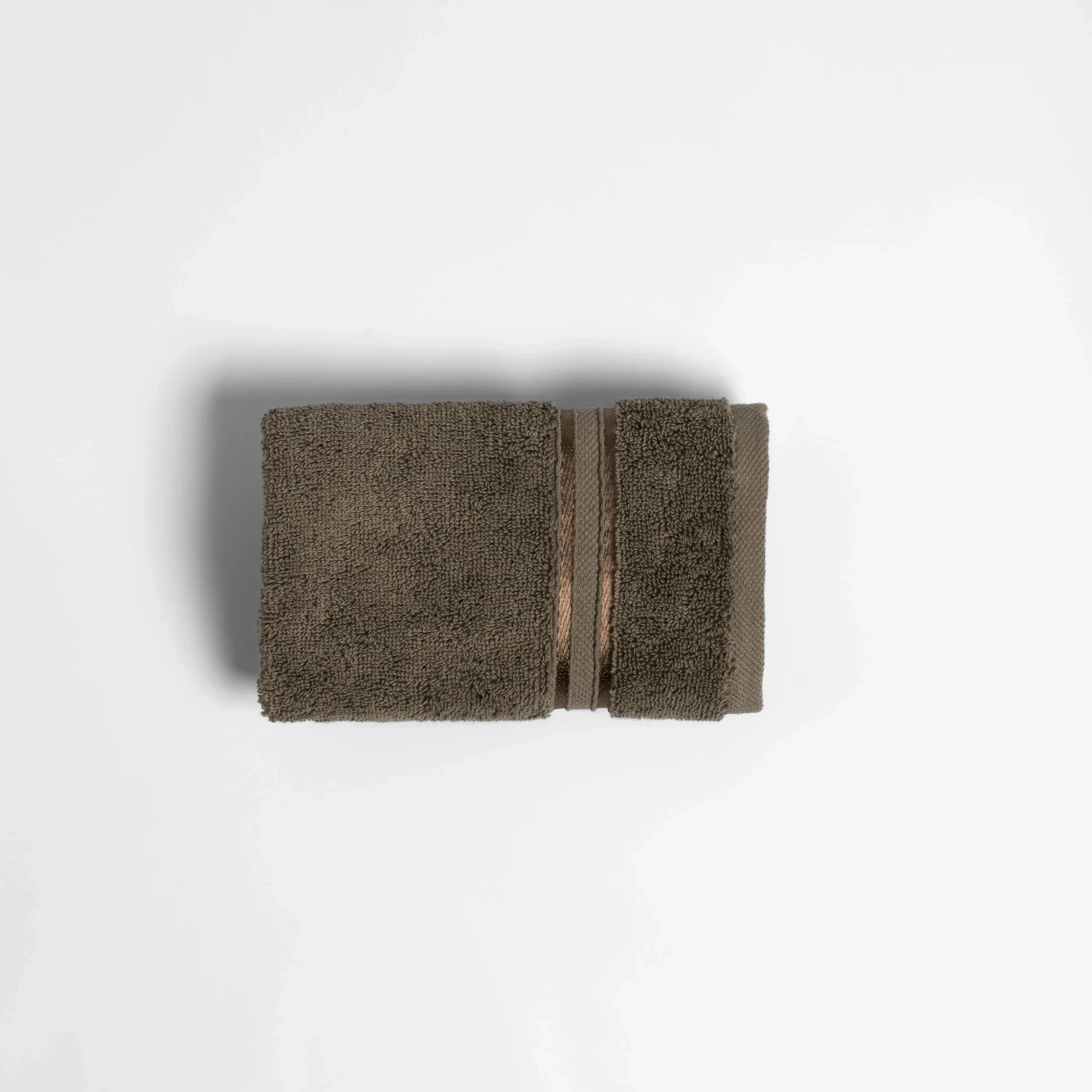 Qua Home Olite Penye Pamuk El Havlusu Kahverengi 30x50 cm