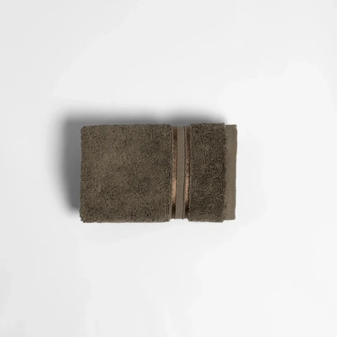  Qua Home Olite Penye Pamuk El Havlusu Kahverengi 30x50 cm