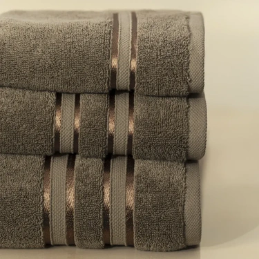  Qua Home Olite Penye Pamuk El Havlusu Kahverengi 30x50 cm