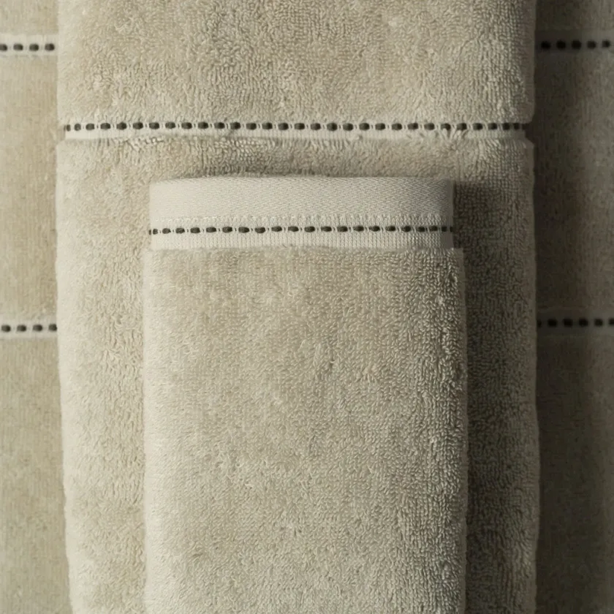 Qua Home Copper Penye Pamuk El Havlusu Ekru 30x50 cm