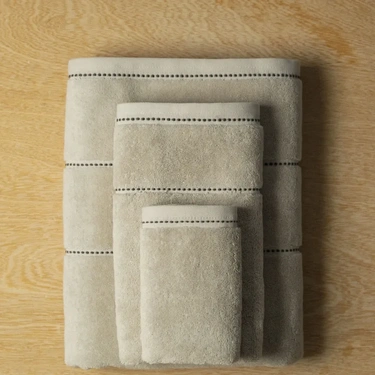  Qua Home Copper Penye Pamuk El Havlusu Ekru 30x50 cm