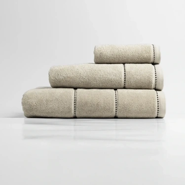  Qua Home Copper Penye Pamuk El Havlusu Ekru 30x50 cm