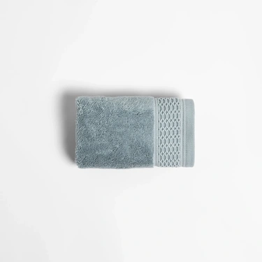  Qua Home Poppy Penye Pamuk El Havlusu Mavi 30x50 cm