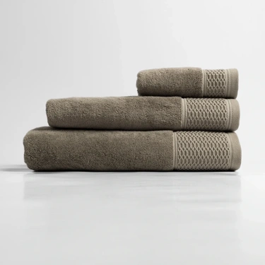  Qua Home Poppy Penye Pamuk El Havlusu Taş 30x50 cm