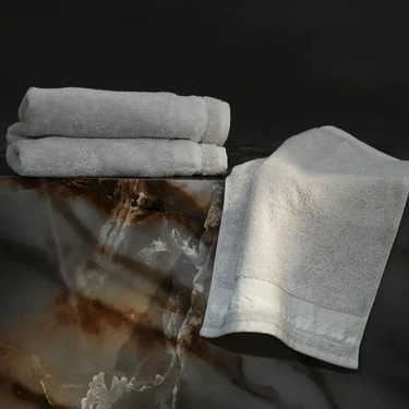  Qua Home Chamelion Pima Pamuk El Havlusu Gri 30x50 cm