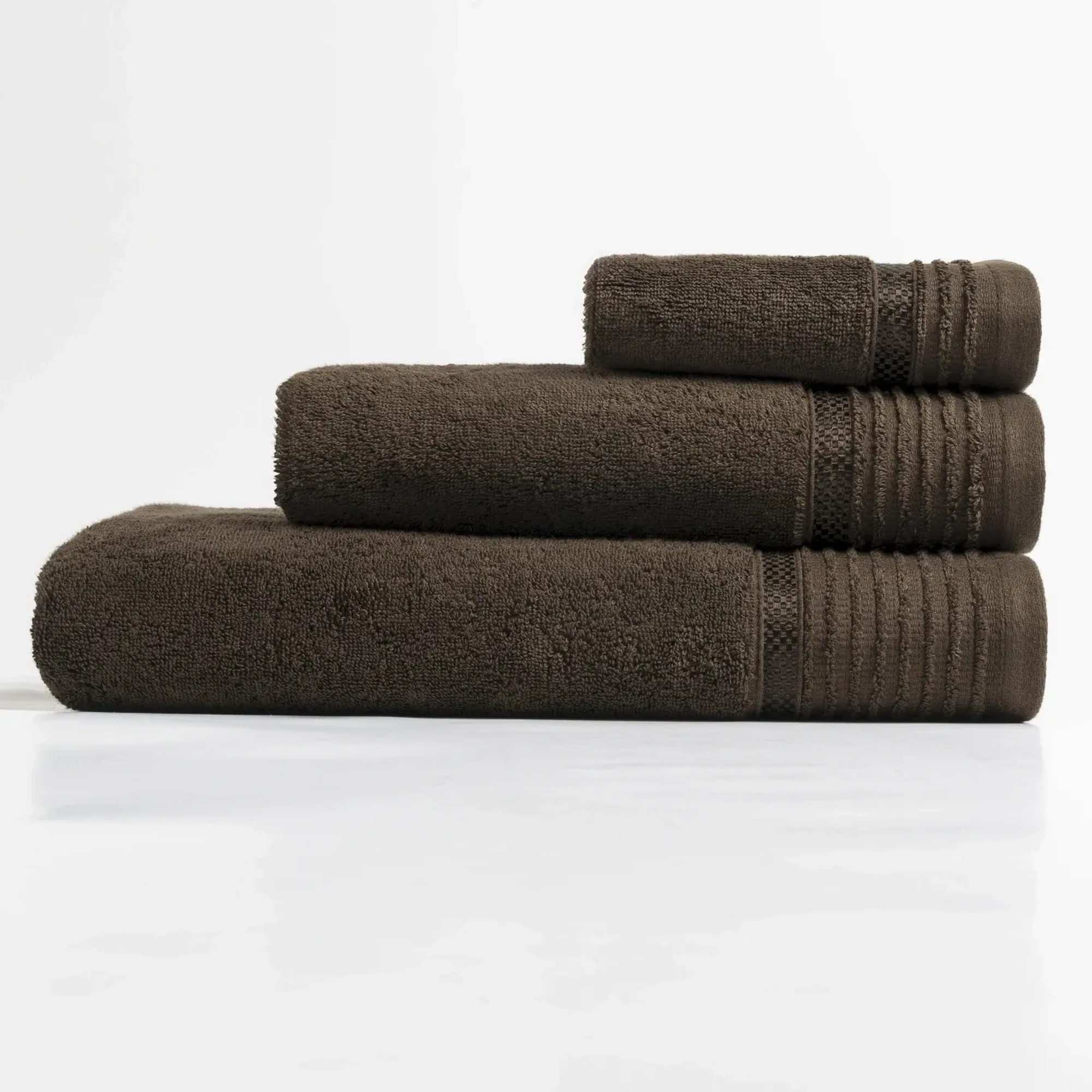 Qua Home Vinca Pima Pamuk El Havlusu Kahverengi 30x50 cm