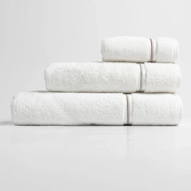  Qua Home Petunia Pima Pamuk El Havlusu Beyaz Taş 30x50 cm