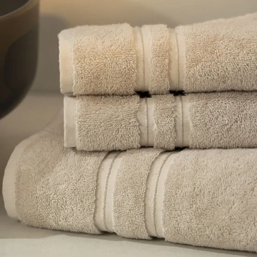  Qua Home Dandelion Pima Pamuk El Havlusu Bej 30x50 cm