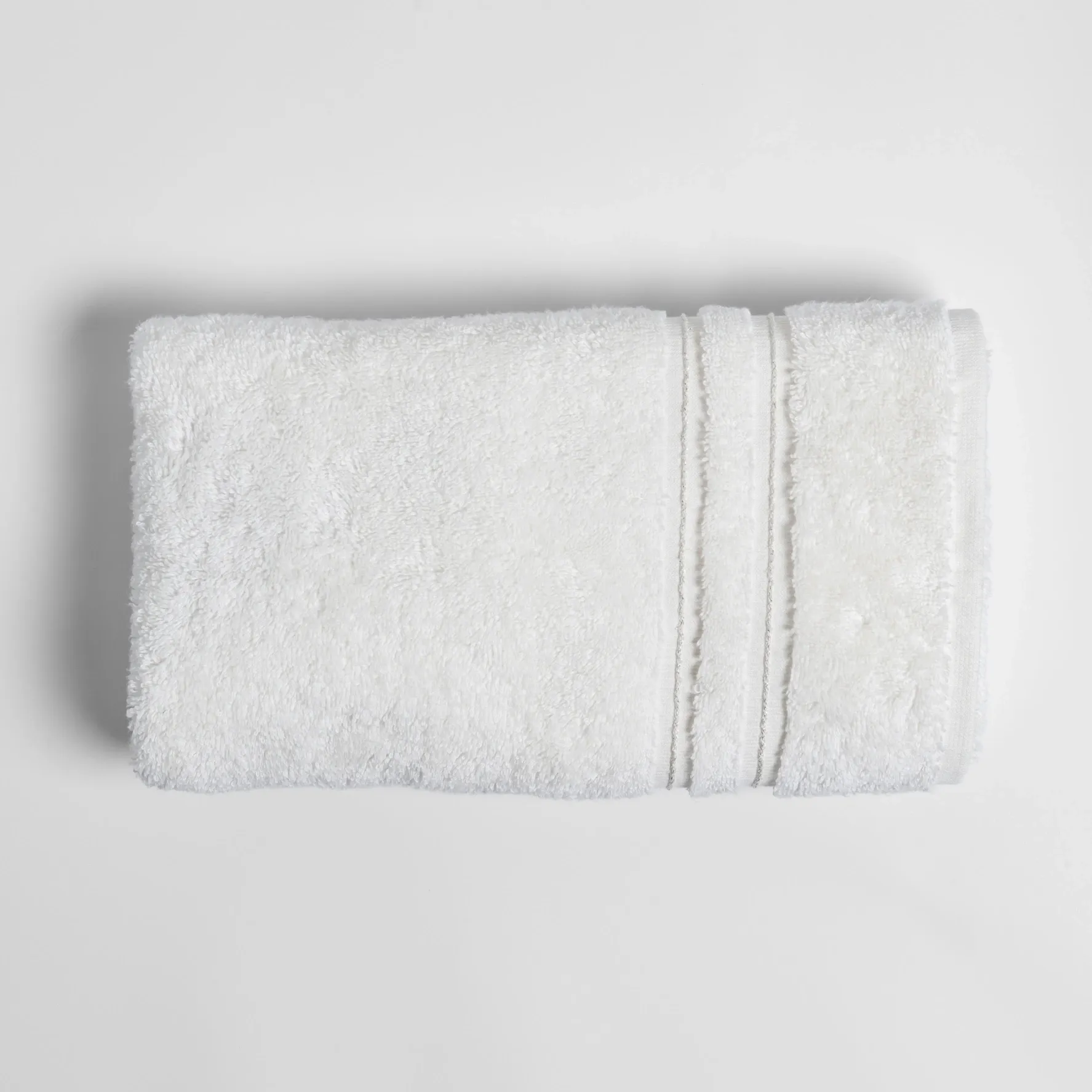  Qua Home Dandelion Pima Pamuk Yüz Havlusu Beyaz 50x90 cm