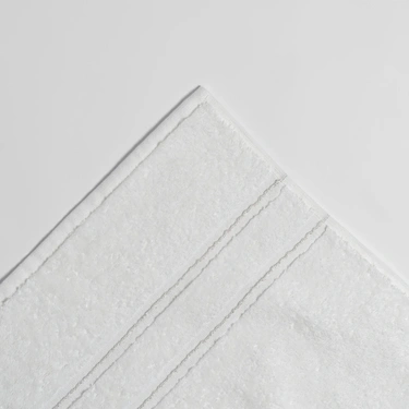  Qua Home Dandelion Pima Pamuk Yüz Havlusu Beyaz 50x90 cm