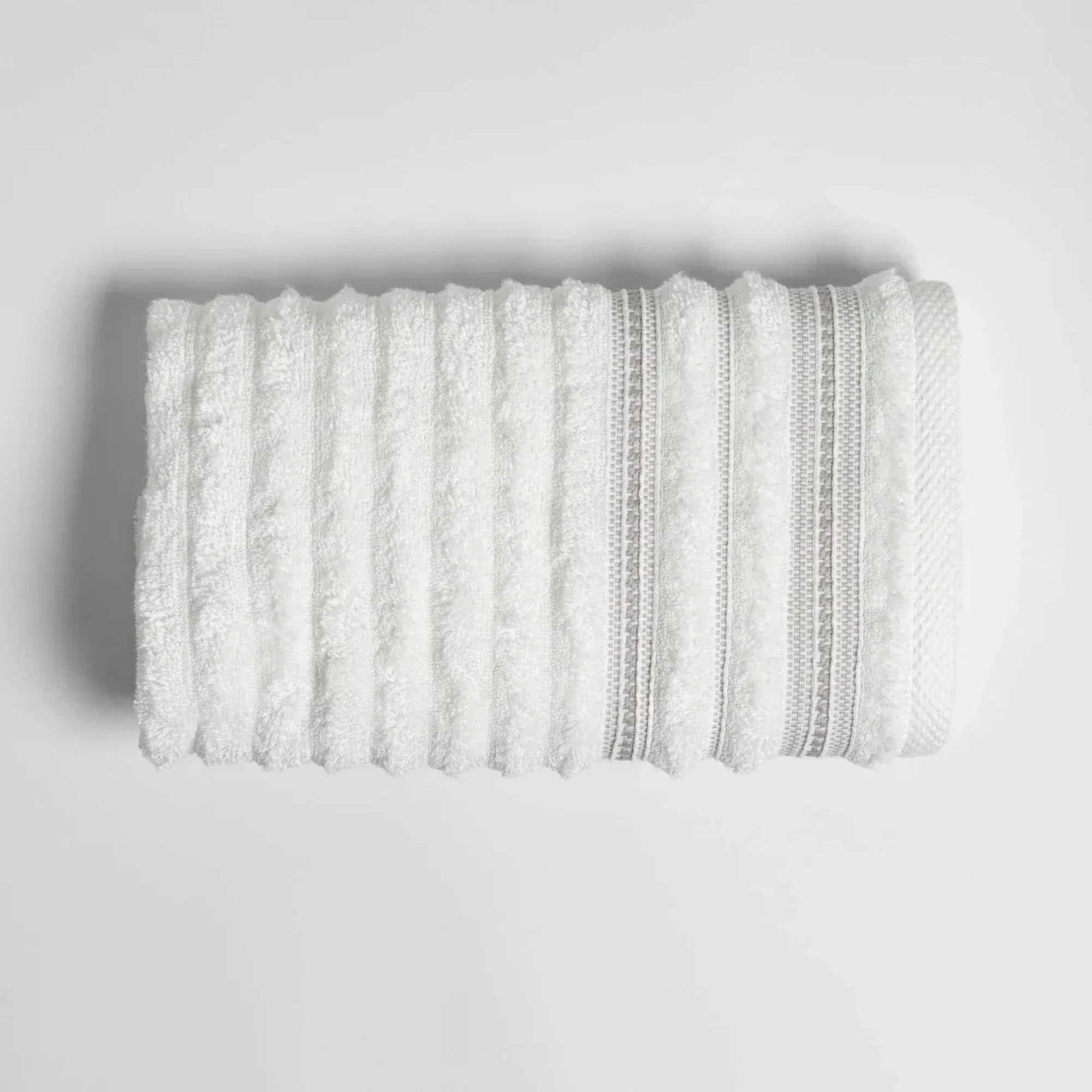 Qua Home Aster Pima Pamuk Yüz Havlusu Beyaz 50x90 cm