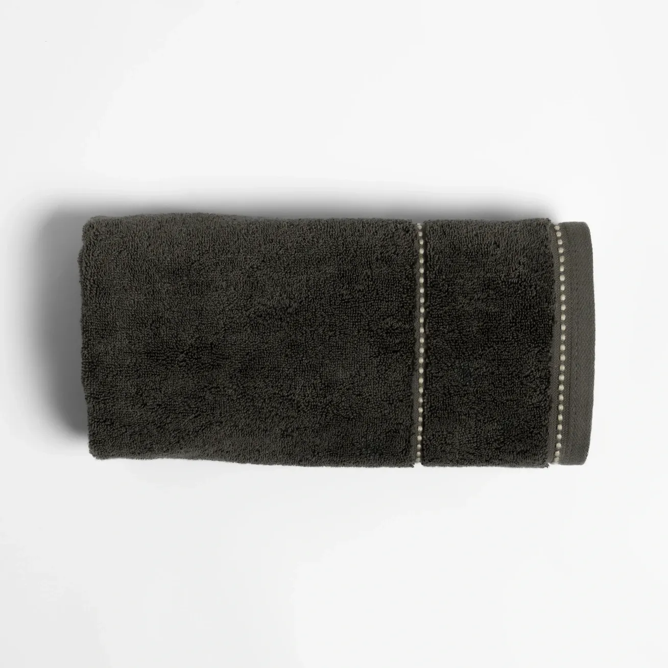  Qua Home Copper Penye Pamuk Yüz Havlusu Antrasit 50x90 cm