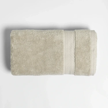  Qua Home Laure Penye Pamuk Yüz Havlusu Ekru 50x90 cm