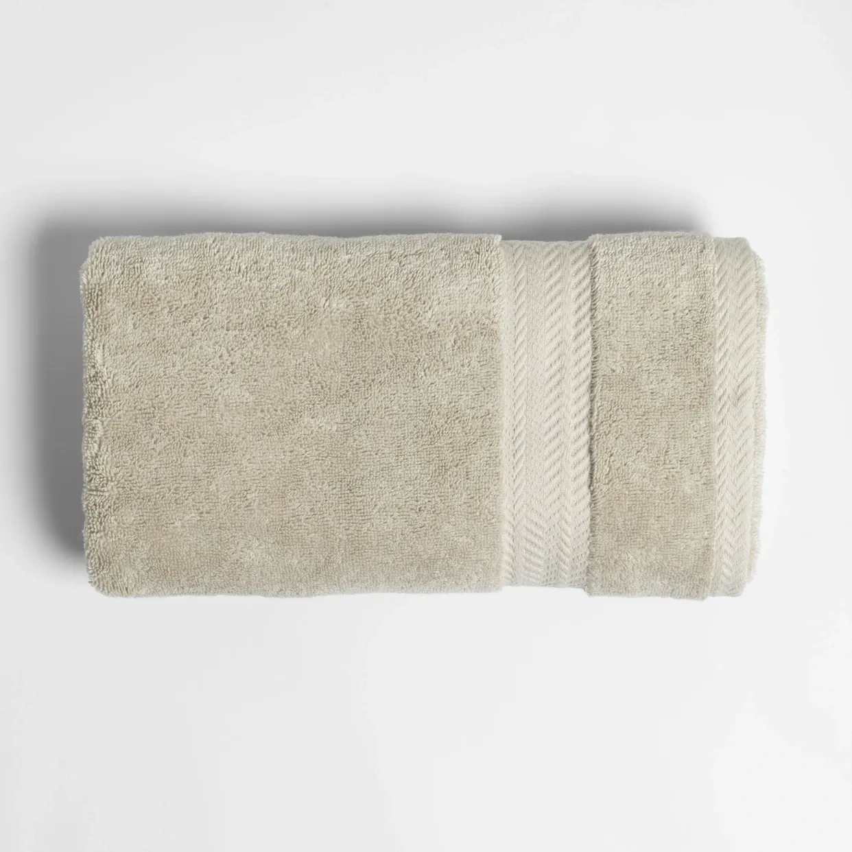  Qua Home Laure Penye Pamuk Yüz Havlusu Ekru 50x90 cm