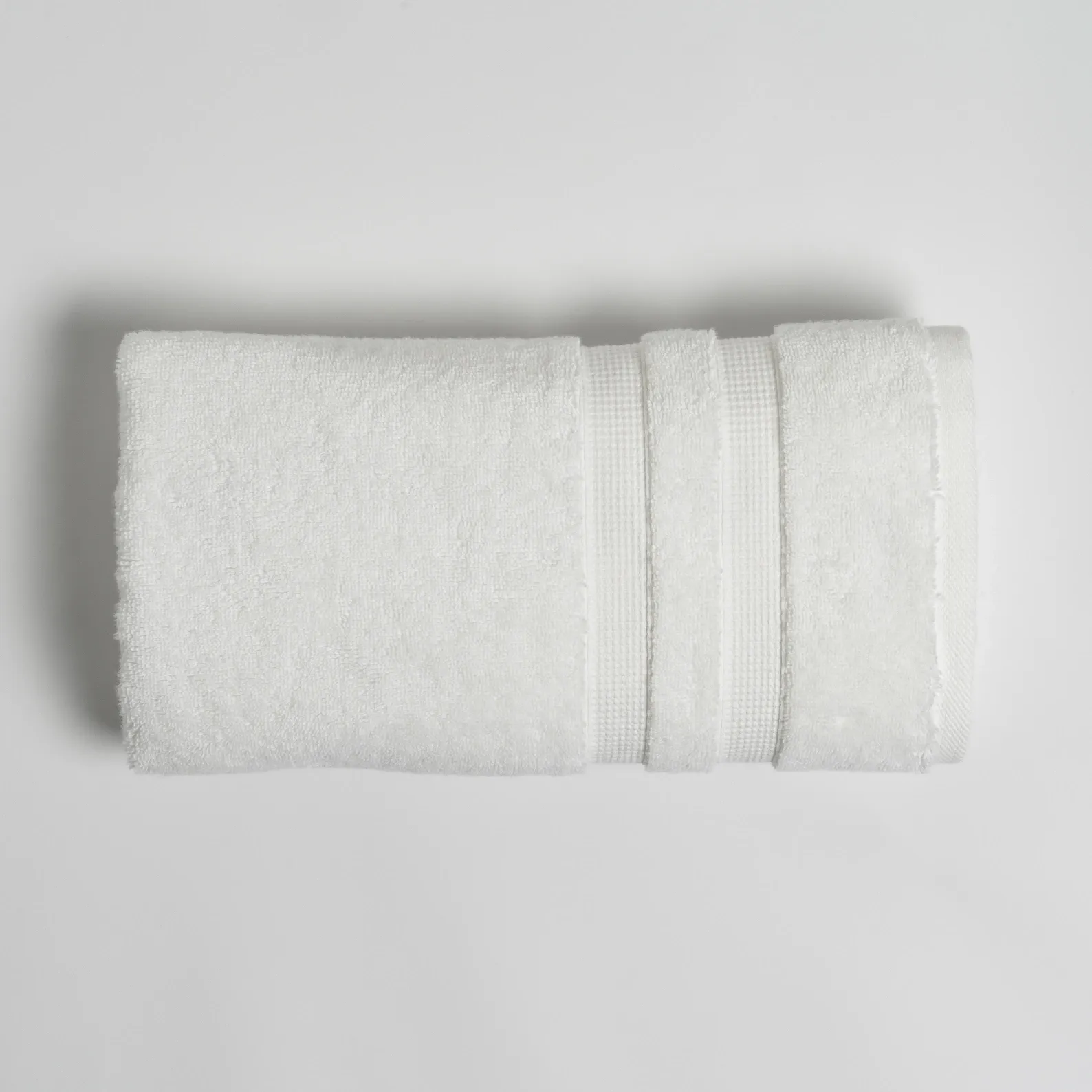  Qua Home Narciso Penye Pamuk Yüz Havlusu Beyaz 50x90 cm