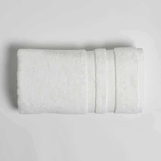  Qua Home Narciso Penye Pamuk Yüz Havlusu Beyaz 50x90 cm