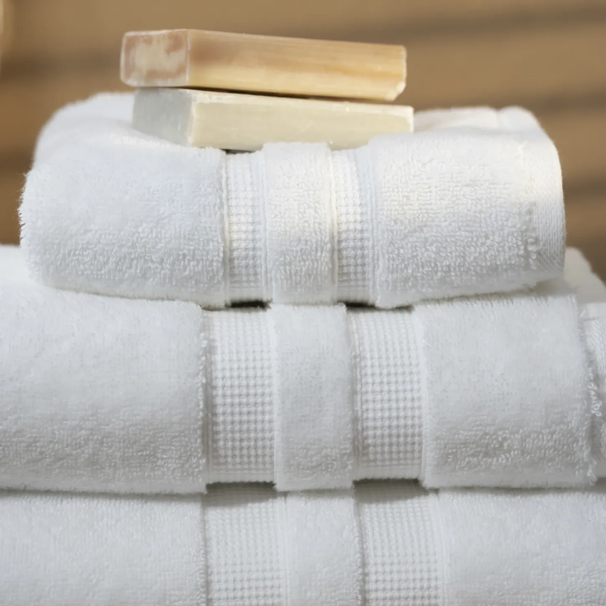 Qua Home Narciso Penye Pamuk Yüz Havlusu Beyaz 50x90 cm