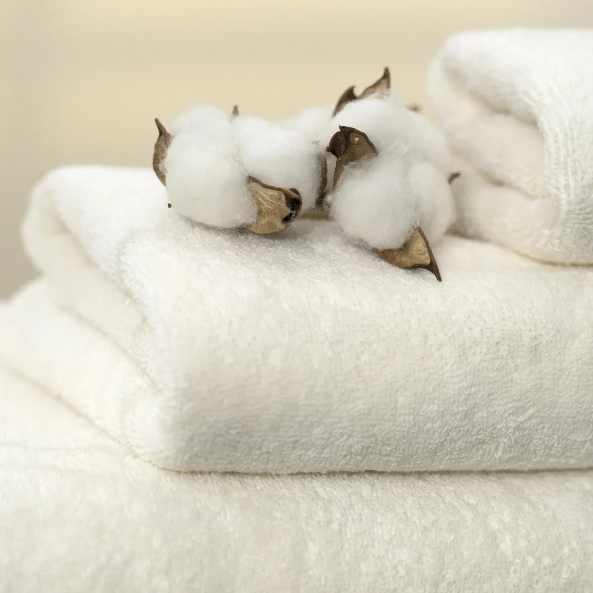 Qua Home Olite Penye Pamuk Yüz Havlusu Ekru 50x90 cm