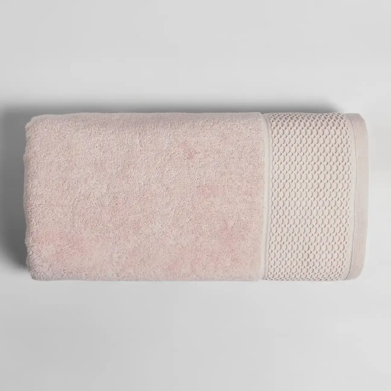  Qua Home Poppy Penye Pamuk Yüz Havlusu Açık Pembe 50x90 cm