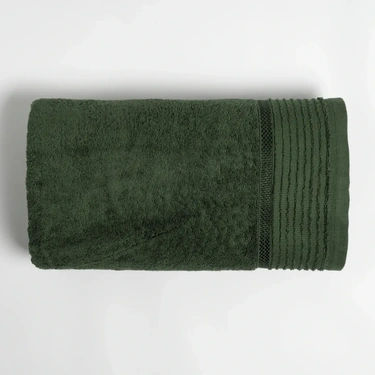  Qua Home Vinca Pima Pamuk Yüz Havlusu Yeşil 50x90 cm