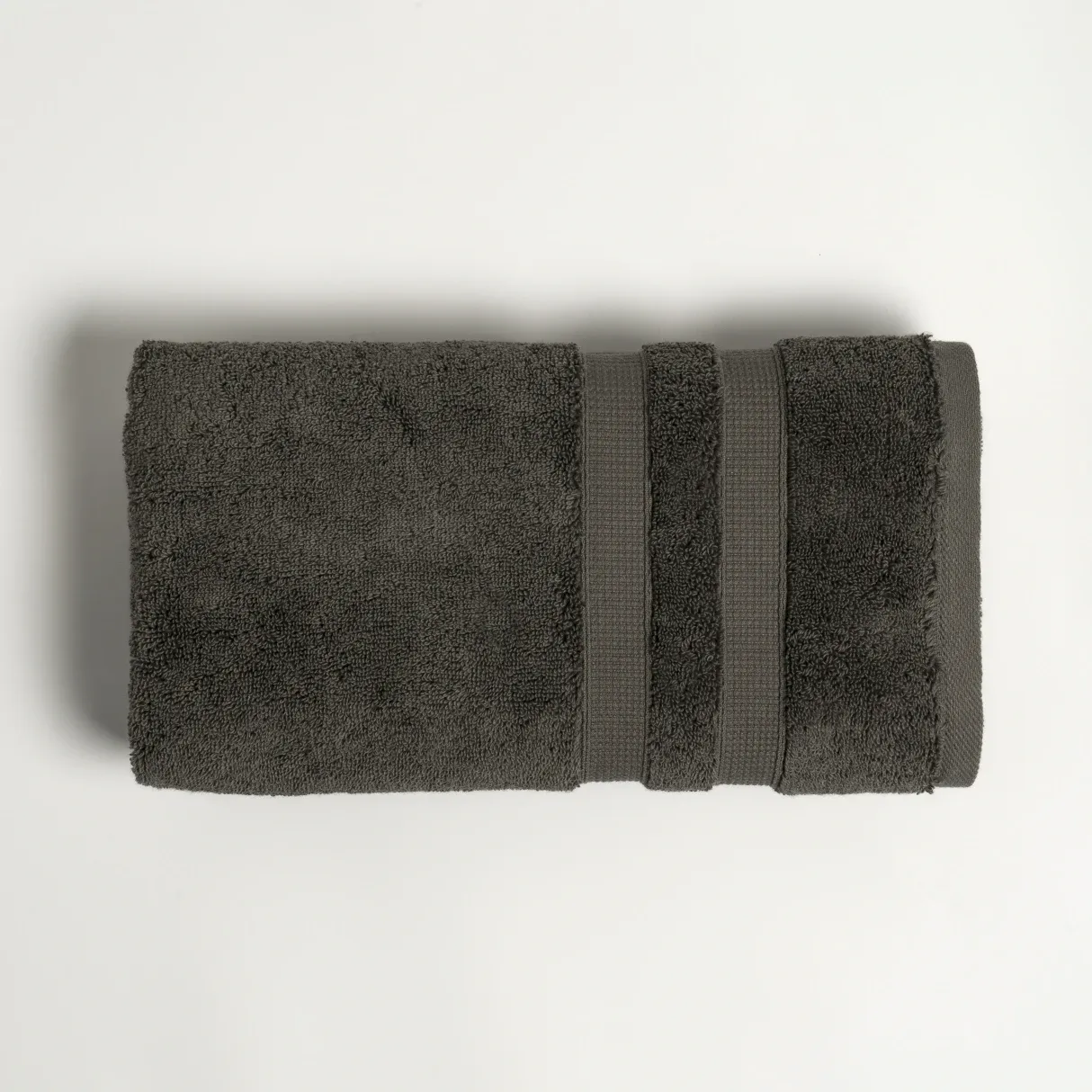  Qua Home Narciso Penye Pamuk Yüz Havlusu Antrasit 50x90 cm