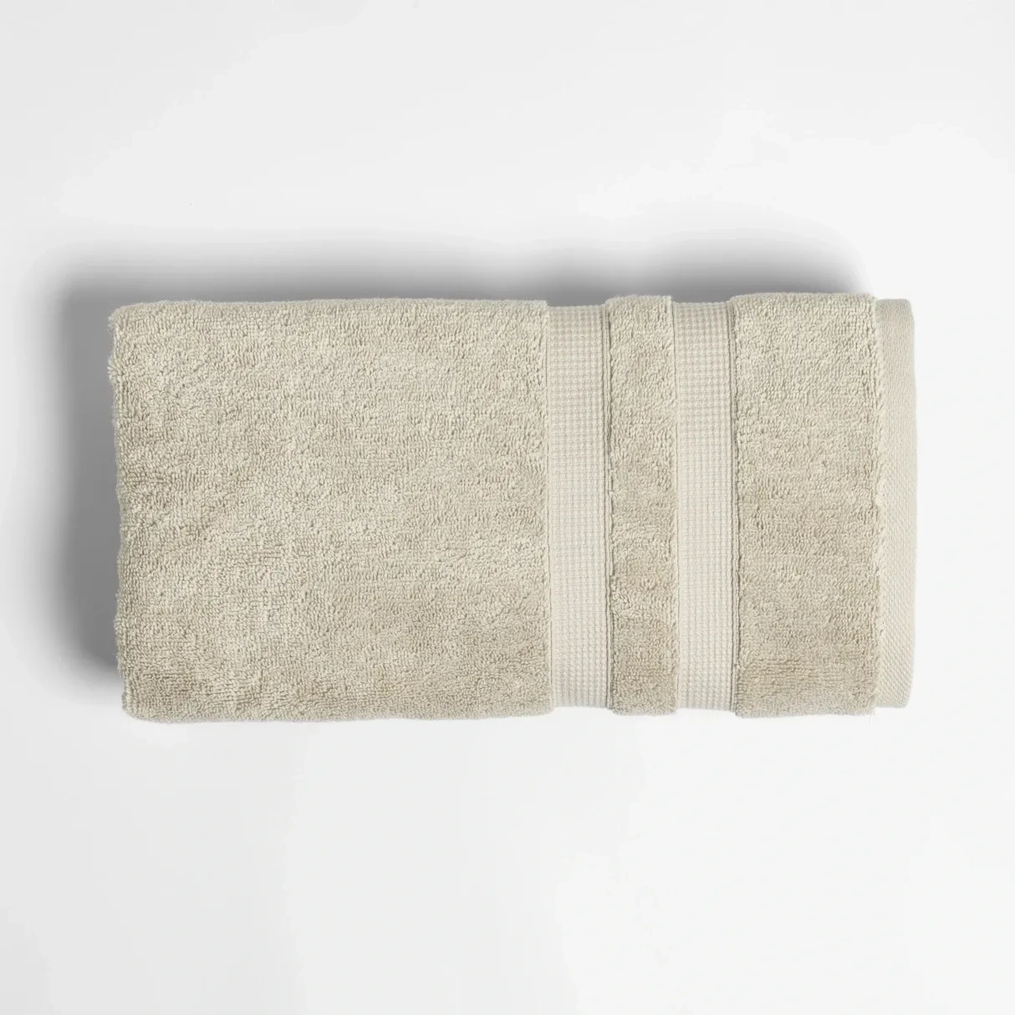 Qua Home Narciso Penye Pamuk Yüz Havlusu Ekru 50x90 cm