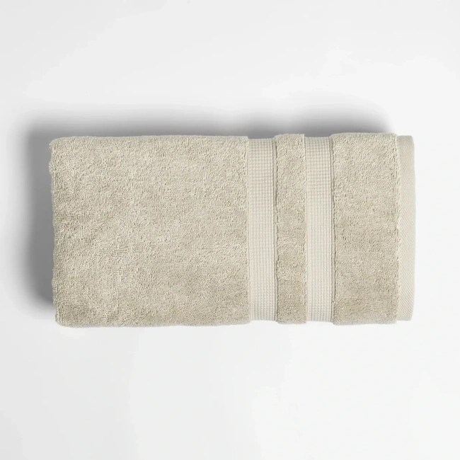  Qua Home Narciso Penye Pamuk Yüz Havlusu Ekru 50x90 cm