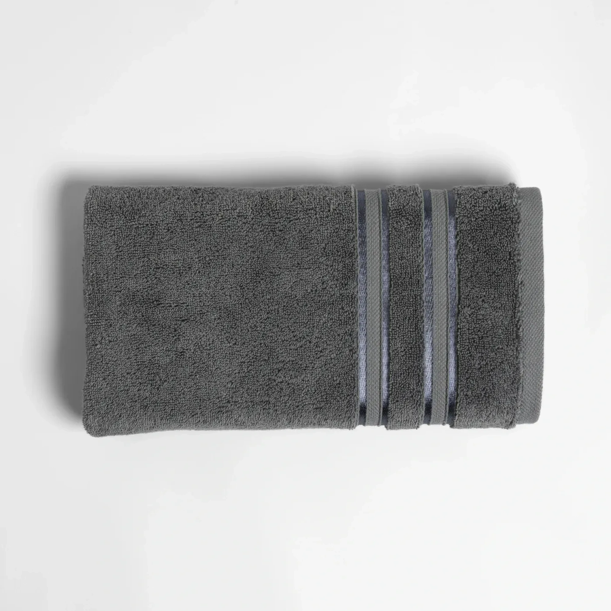 Qua Home Olite Penye Pamuk Yüz Havlusu Gri 50x90 cm