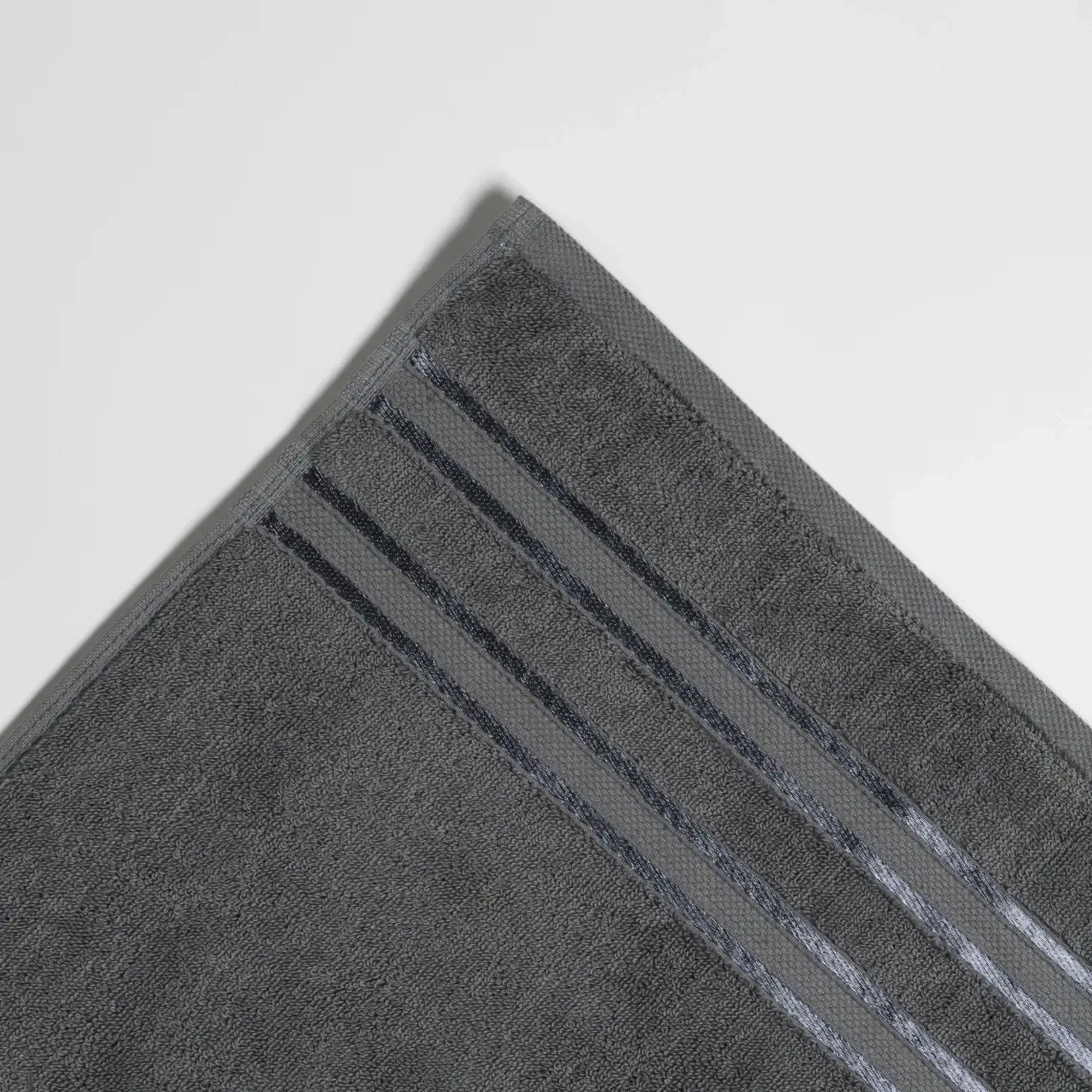 Qua Home Olite Penye Pamuk Yüz Havlusu Gri 50x90 cm