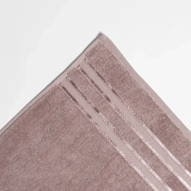  Qua Home Olite Penye Pamuk Yüz Havlusu Gül Kurusu 50x90 cm