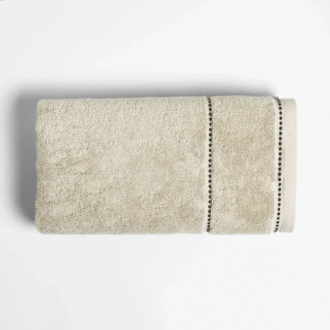  Qua Home Copper Penye Pamuk Yüz Havlusu Ekru 50x90 cm