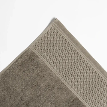  Qua Home Poppy Penye Pamuk Yüz Havlusu Taş 50x90 cm