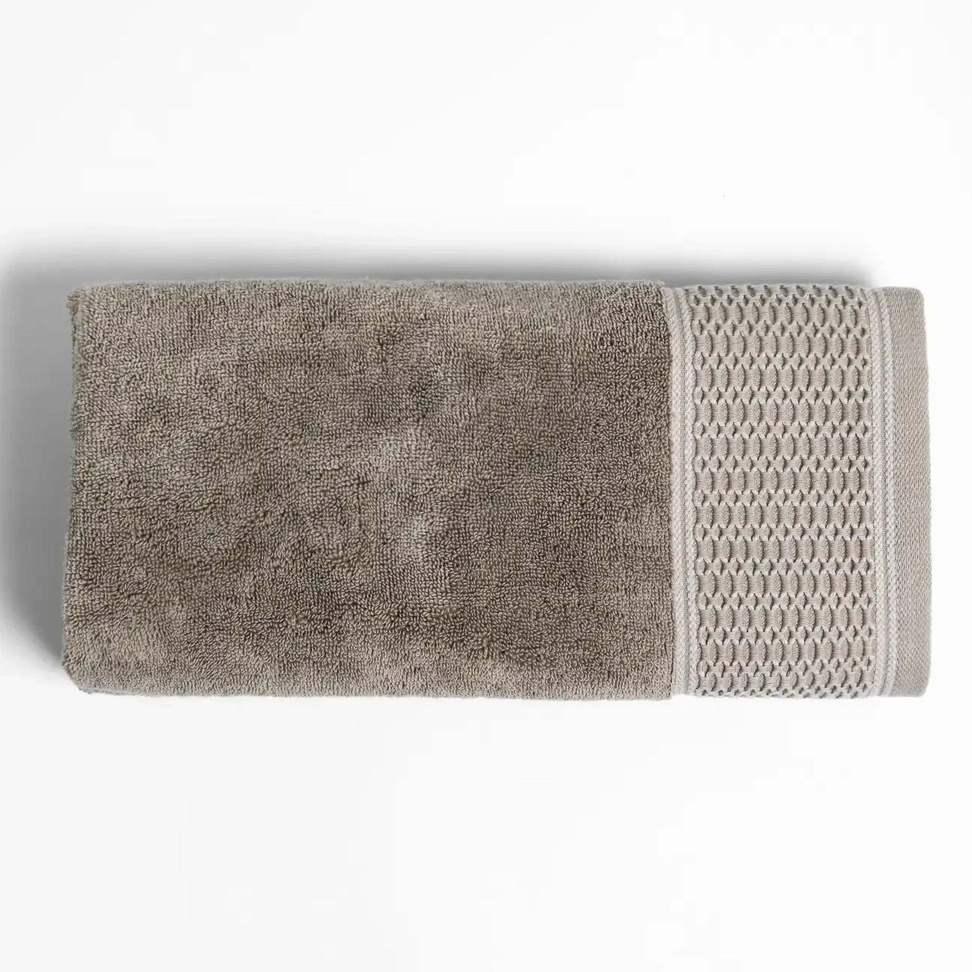 Qua Home Poppy Penye Pamuk Yüz Havlusu Taş 50x90 cm