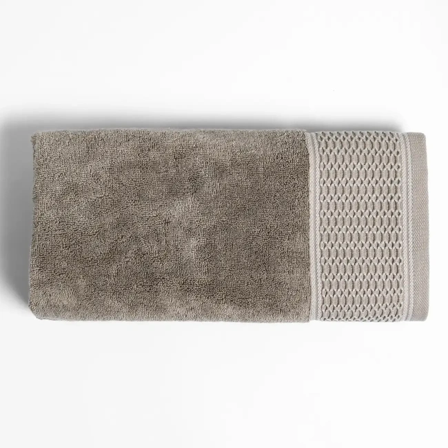  Qua Home Poppy Penye Pamuk Yüz Havlusu Taş 50x90 cm