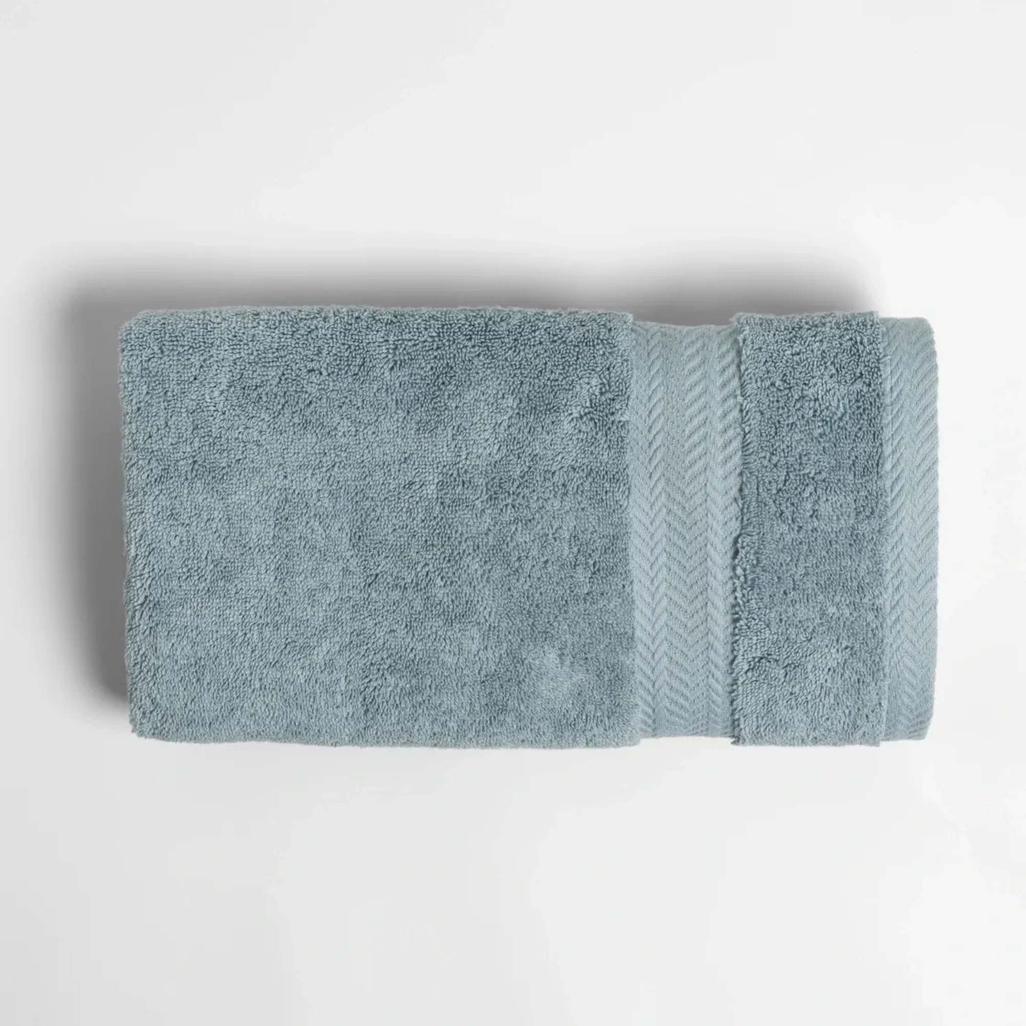 Qua Home Laure Penye Pamuk Yüz Havlusu Mavi 50x90 cm