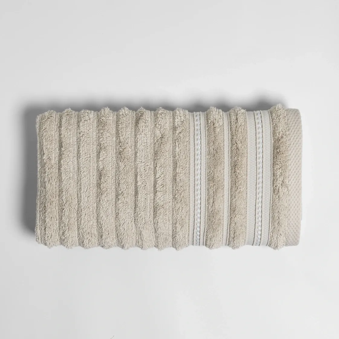  Qua Home Aster Pima Pamuk Yüz Havlusu Bej 50x90 cm