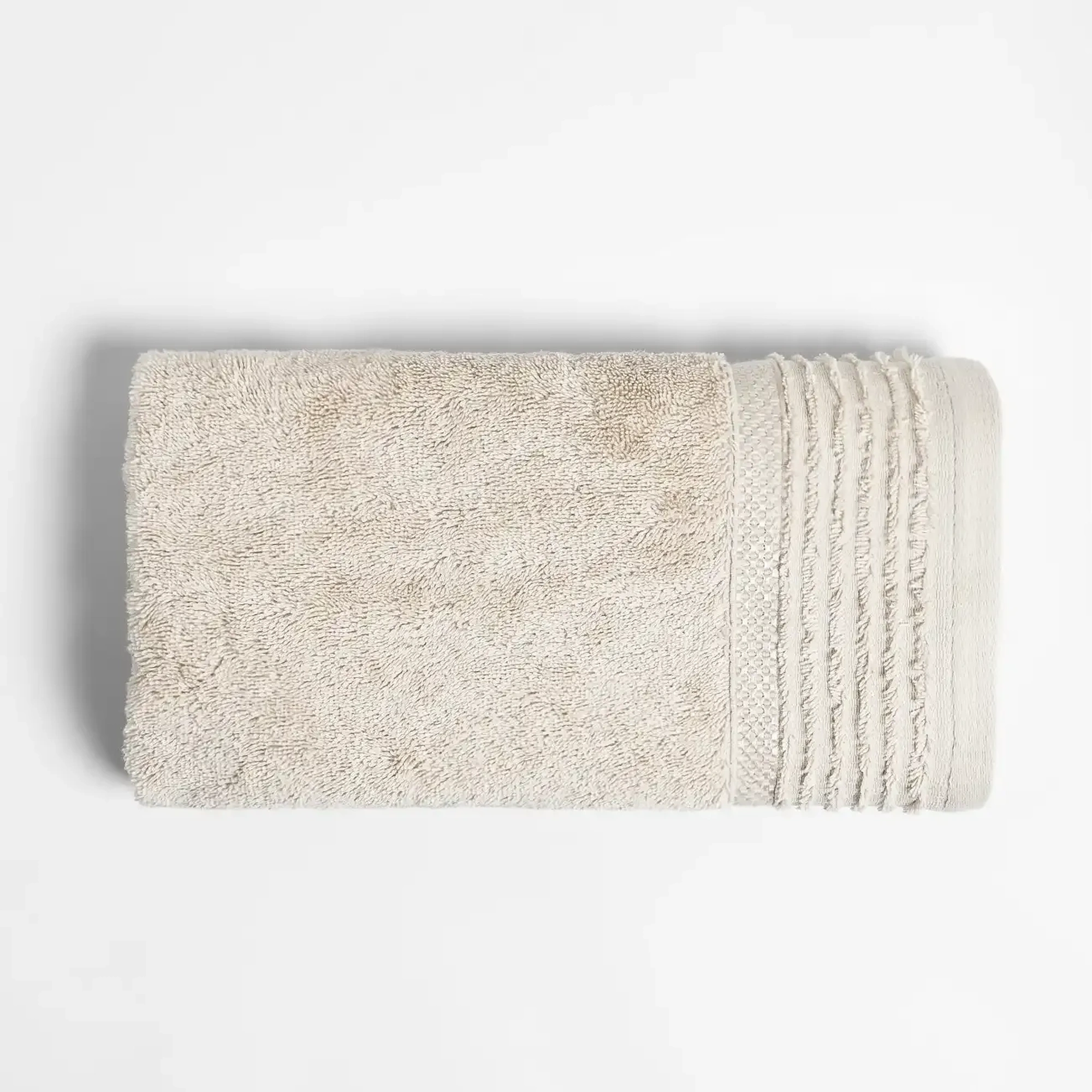 Qua Home Vinca Pima Pamuk Yüz Havlusu Bej 50x90 cm