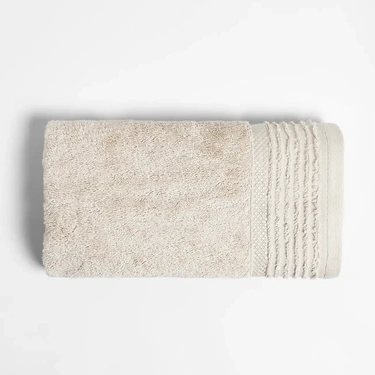  Qua Home Vinca Pima Pamuk Yüz Havlusu Bej 50x90 cm